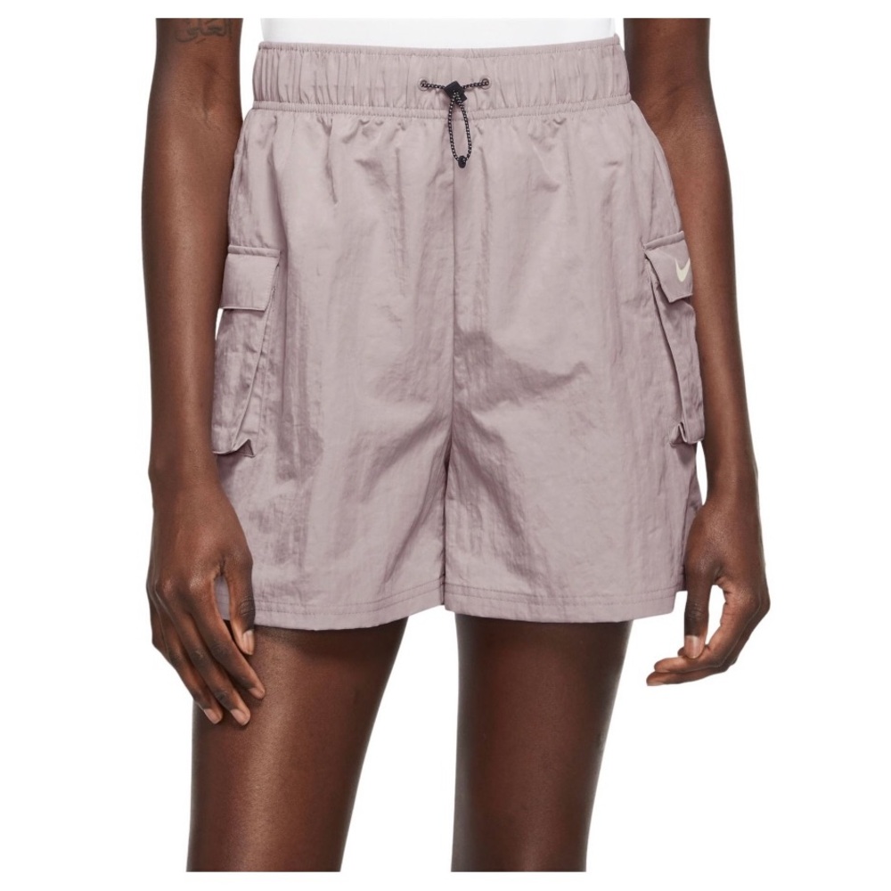 Nike Women's Woven High Rise Shorts - Platinum Violet